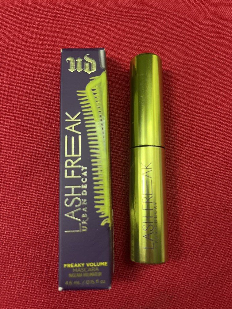 URBAN DECAY LASH FREAK VOLUNE MASCARA (Category: Makeup) located in Manila. Submitted by luxeclassyshop (Listing ID 1462085935, Image 1). Description: URBAN DECAY LASH FREAK VOLUNE MASCARA Black shade 4.6grams.