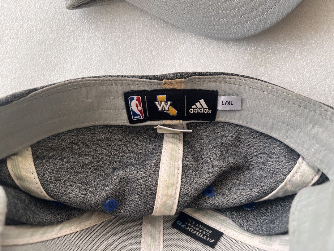 Used Authentic Adidas Golden State Warriors Caps (Category: Caps & Hats) located in Quezon City. Submitted by miserab_les (Listing ID 1462068520, Image 3). Description: Used Authentic Adidas Golden State Warriors Caps Please check photos for size Needs cleaning P800 for both GCash or BPI transfer Pick up at Tandang Sora, QC Courier delivery at buyer’s expense Shipping LBC COP.
