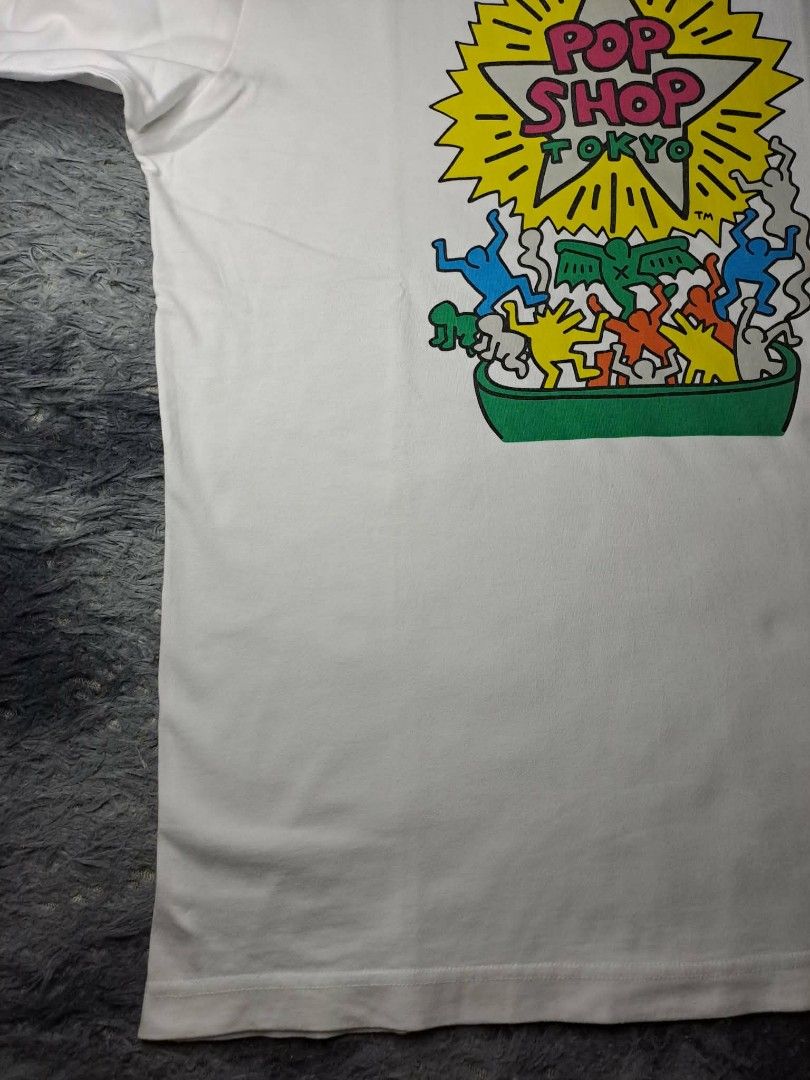 UT Uniqlo x Keith Haring (Category: Tshirts & Polo Shirts ) located in Manila. Submitted by yaseen__73 (Listing ID 1462173223, Image 3). Description: Uniqlo UT short-sleeve graphic T-shirt featuring a colorful "Pop Shop Tokyo" street art design by Keith Haring on the chest Large on Tag Dimensions : See Photo Color Rate : 9.9/10 Flawless In Excellent Condition MOP : G C A S H B A N K T R A N S F E R Courier : J&T 🚛 Lalamove 🛵 Seller's Location :
