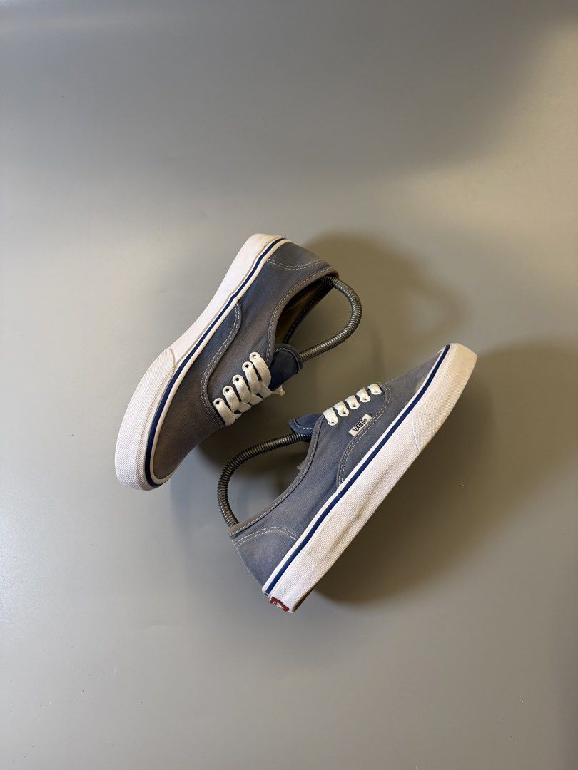 Vans Authentic Grey Canvas Sneakers (Category: Sneakers) located in Caloocan City. Submitted by maempenafi21452 (Listing ID 1462189303, Image 1). Description: - Grey Vans Authentic sneakers - Classic low-top style - White laces and soles - Iconic Vans side stripe - Perfect for casual wear - Minor marks on insoles - Plenty of life left.