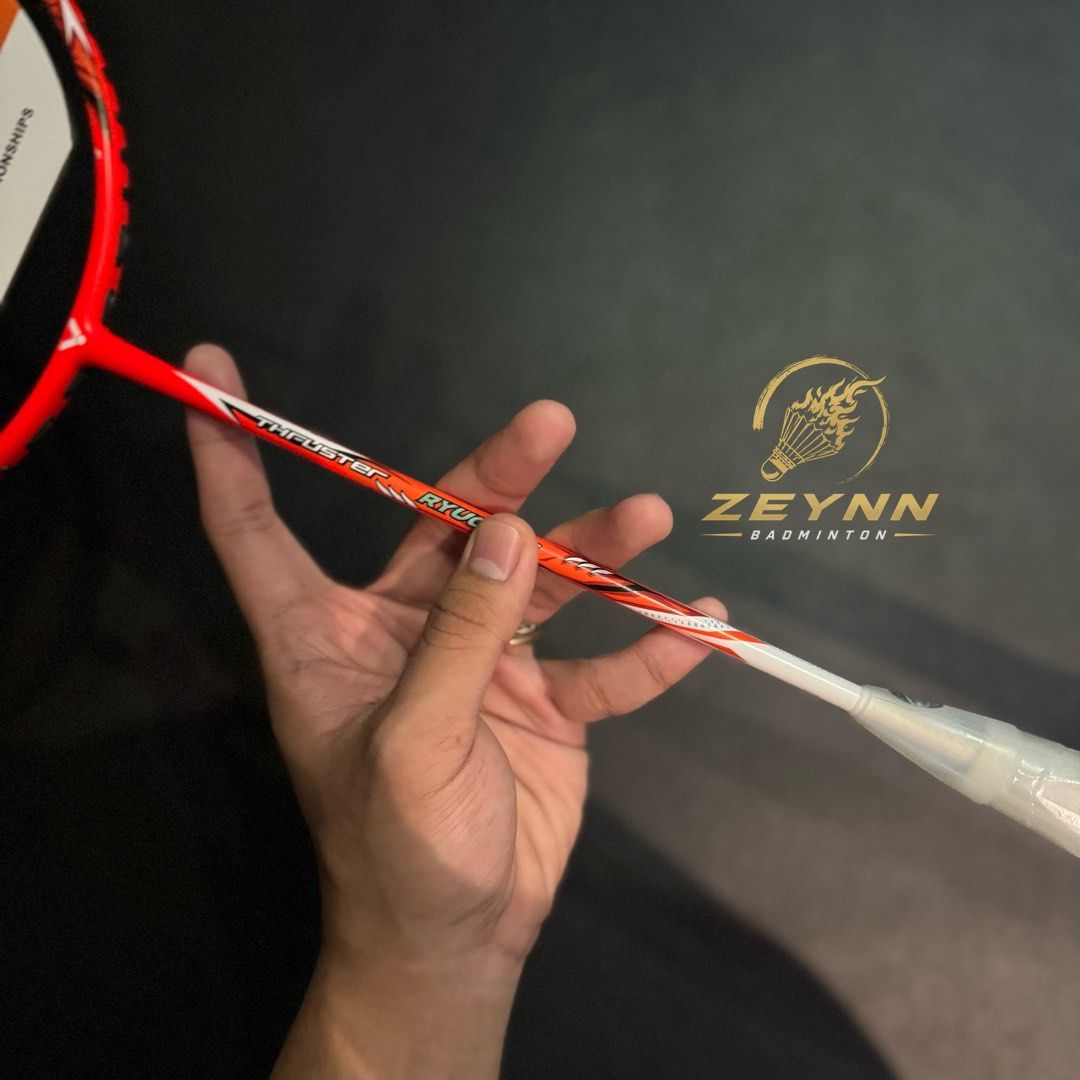 Victor Thruster Ryuga TD D ( Flame Red ) - Authentic / Original (Category: Racket and Ball Sports) located in Las Pinas. Submitted by lvespinaa (Listing ID 1462170391, Image 3). Description: ‼️AVAILABLE ONHAND : VICTOR THRUSTER RYUGA TD D‼️ Featuring a powerful setup for intermediate players, designed for those looking to add more power and confidence to their attacking game!💥 Solid feel, easy handling, and ready for strong smashes and aggressiv