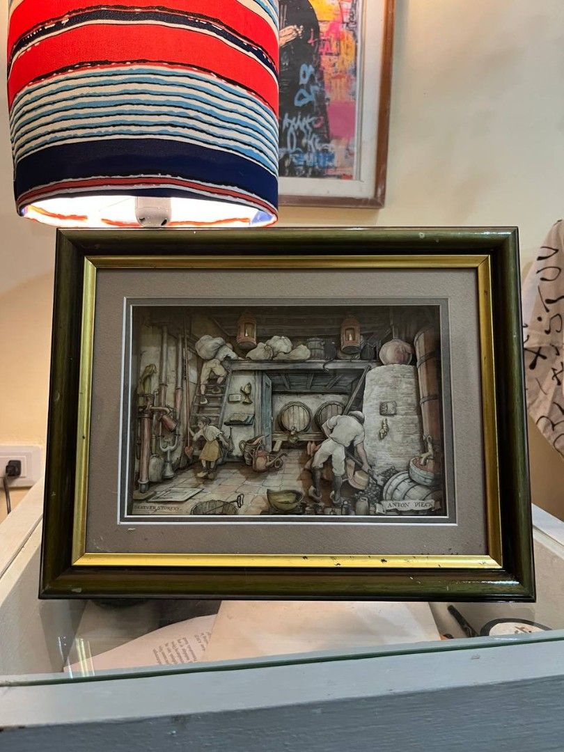Vintage Anton Pieck 3D Shadow boxes (Category: Vintage Collectibles) located in Quezon City. Submitted by michypeachyy1 (Listing ID 1462135949, Image 1). Description: 2000 php plus shipment only 12 inches length 10 inches height.