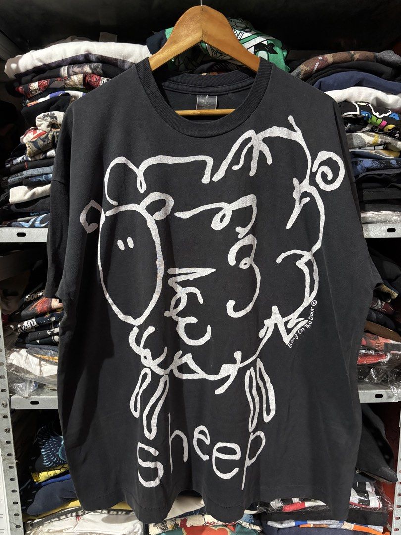 Vintage Black Sheep Art Tee (Category: Tshirts & Polo Shirts ) located in Lucena. Submitted by __betterbargains (Listing ID 1462084664, Image 1). Description: Vintage Black Sheep Art Tee Boxy 2XL (25 x 29) Faded Screen Stars Tag ₱2,000 + SF.