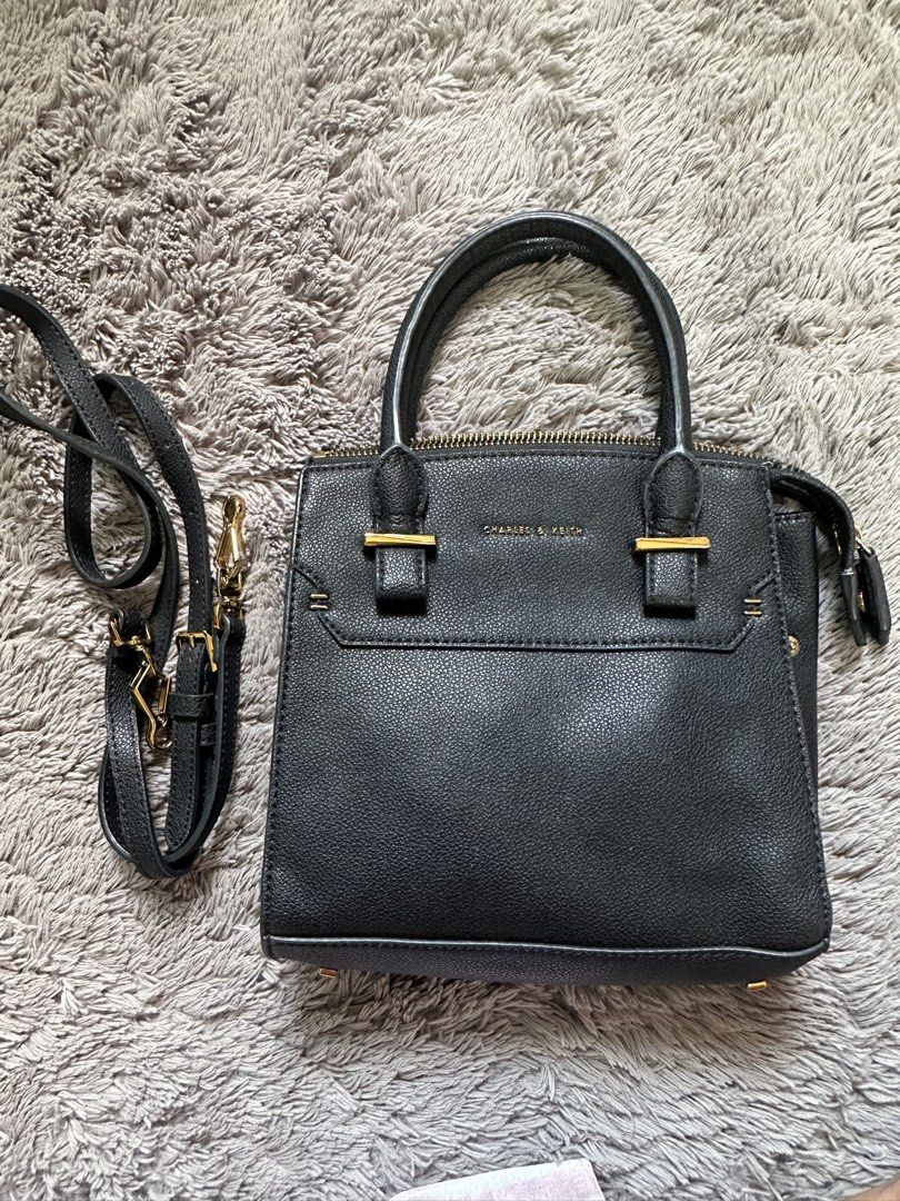 Vintage Charles & Keith Leather Bag (Category: Cross-body Bags) located in Manila. Submitted by mae__________c (Listing ID 1462068405, Image 1). Description: declutter sta ana manila.