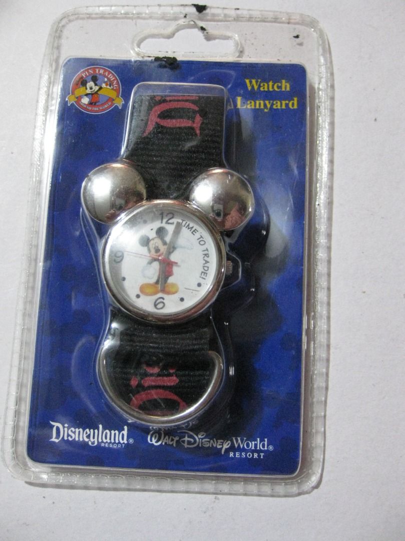 Vintage Mickey Mouse Watch Disneyland (Category: Luxury Watches) located in Baguio. Submitted by mrbrunno (Listing ID 1462062200, Image 1). Description: Mickey Mouse Watch Disneyland Early 2000's NOS never out of package Purchased at Disneyland & been packed away.