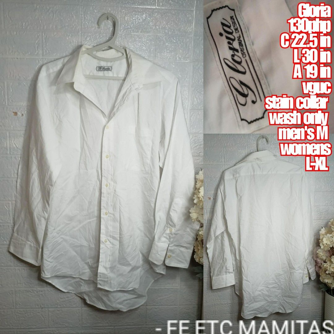 White polo Longsleeve shirt (Category: Formal Shirts) located in Santa Maria. Submitted by usbrands1987 (Listing ID 1462167565, Image 1). Description: Wash collar.