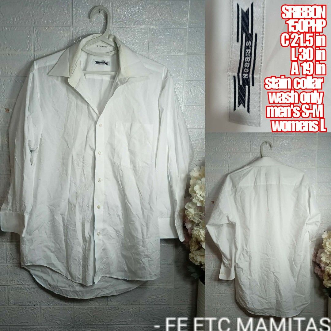 White polo Longsleeve shirt SM (Category: Formal Shirts) located in Santa Maria. Submitted by usbrands1987 (Listing ID 1462169247, Image 1). Description: Wash collar.