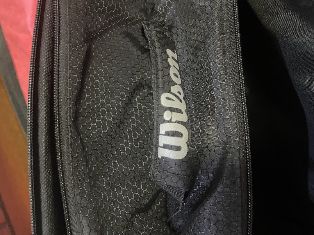 WILSON TENNIS BAG (Category: Other Sports Equipment and Supplies) located in Manila. Submitted by mpbmarnel1972 (Listing ID 1462115905, Image 3). Description: WILSON Tennis Bag / Backpack 2-3 Tennis Racquets ₱910 Clean With Compartments 📱 0919 099 4175.