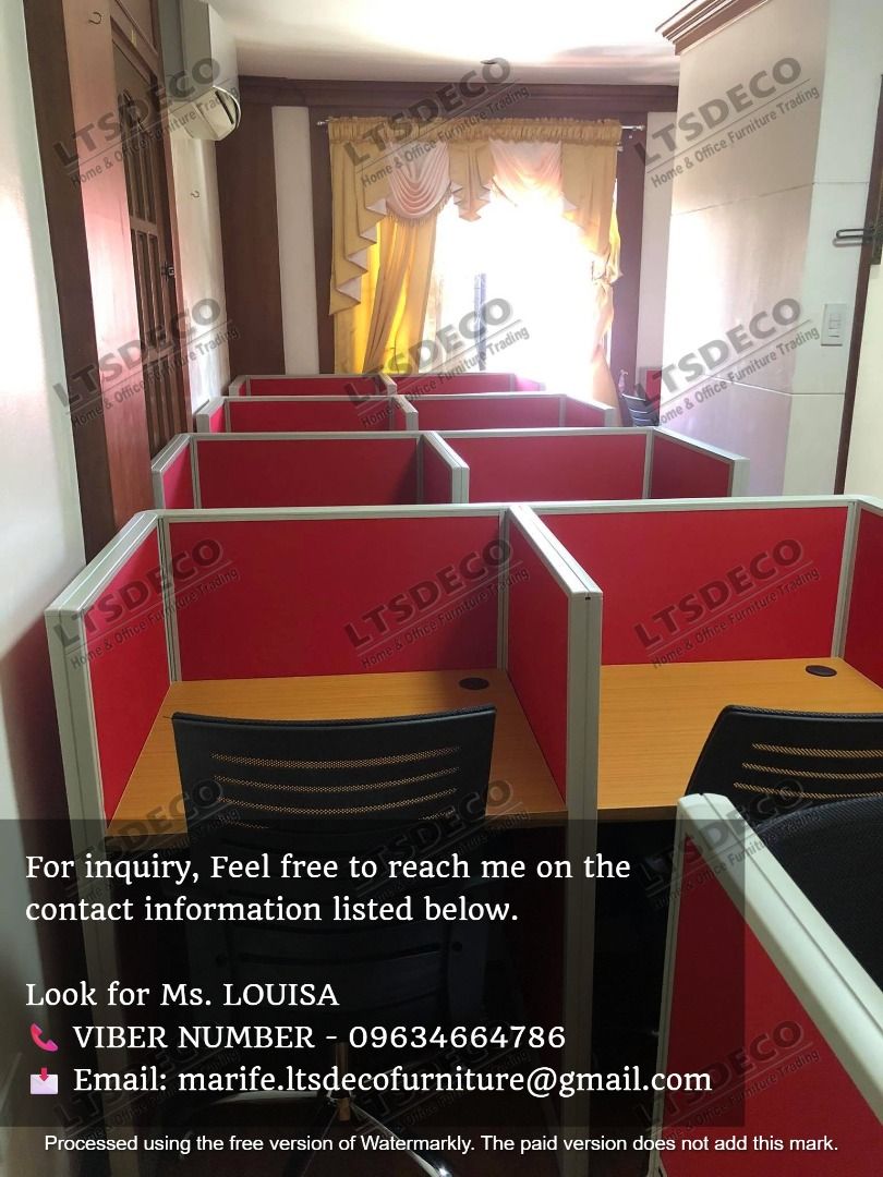 WORKSTATION TABLE DESK OFFICE PARTITION FURNITURES (Category: Office Furniture & Fixtures) located in Caloocan City. Submitted by cheska.ltsdeco (Listing ID 1462104406, Image 1). Description: 👉Are you looking for WORKSTATION, MODULAR CUBICLES OFFICE PARTITION, and OFFICE FURNITURE SUPPLIER? LTSDECO Furniture, is direct supplier, manufacturer, and trusted provider of high quality, affordable and durable modular office divider partition, home and 