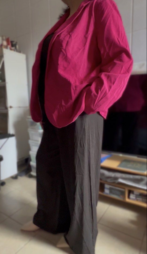 Worthington Pink Blazer Jacket (Category: Coats, Jackets and Outerwear) located in Surigao. Submitted by boonz71_1971 (Listing ID 1462110916, Image 2). Description: Closet Declutter Sale - Gently used - Width 18” Length 24” - Worthington Pink Blazer - Features a smooth inner lining - Versatile: Ideal for office wear or evening events - Easy to style with trousers or skirts - Reason for selling: Does not fit anymore - Please check photos for condi
