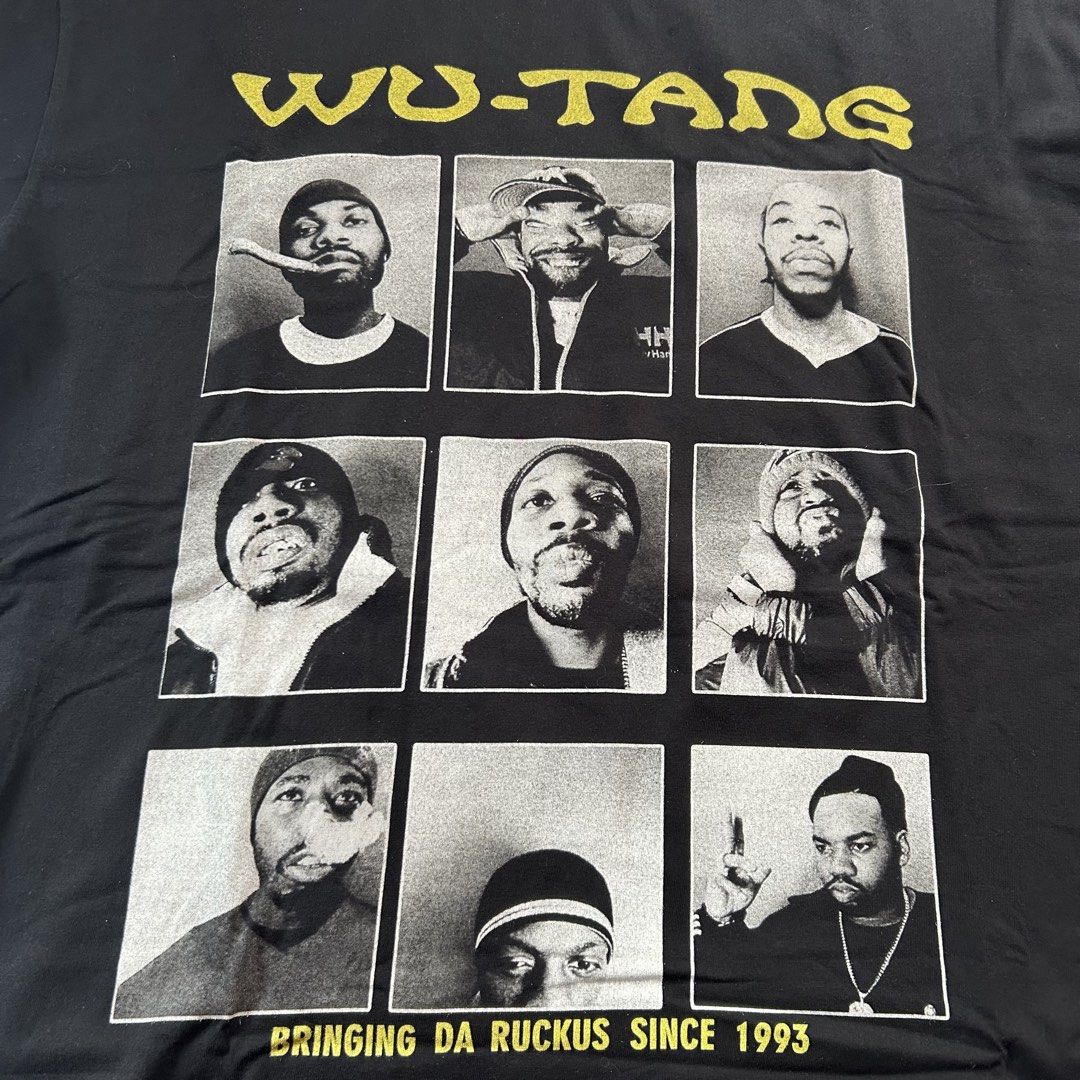 Wutang Clan rap tee 🔥 (Category: Activewear) located in Jinoba-an. Submitted by eegiboy (Listing ID 1462075150, Image 3). Description: Wts: Wutang clan Rap tee No tags Heavy cotton size: XL Dimes:24/31 Excellent condition 700plussf Dm me if interested Thankyou .