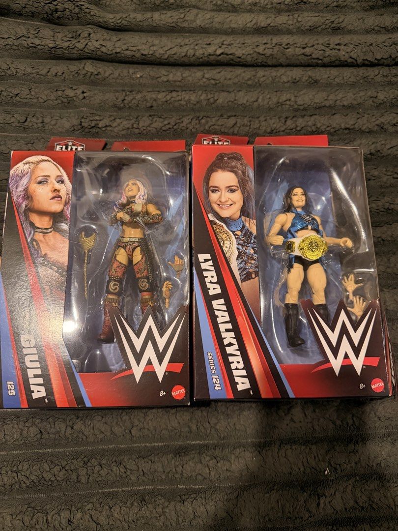 WWE Action Figure (Category: Figurines & Statues) located in Manila. Submitted by laknight (Listing ID 1462144764, Image 3). Description: Thea Hail misb 1100 Cody Rhodes misb 1500 Jacob Fatu swapped 1100 Logan Paul swapped 700 Goldberg swapped 600 Gunther swapped 500 Rhea Ripley UE Bib(used for photos only) 2200 Giulia Elite misb 1600 Lyra Elite Bib 1300 The Miz and Triple H w table pack 2500 -Miz only 900 -Triple H only 2000 Basics The fiend 800