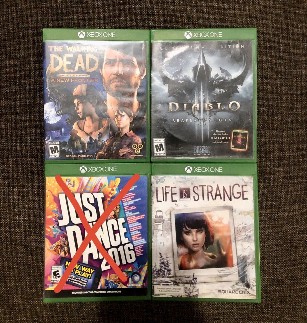 Xbox One games (Category: Xbox) located in Antipolo. Submitted by arcadia.bea (Listing ID 1461658392, Image 1). Description: Take all entire bundle for ₱1500, or buy individual games for ₱500 each. All discs are perfectly working and complete with their original cases and case inclusions. Feel free to message me if you are interested! 🎮.