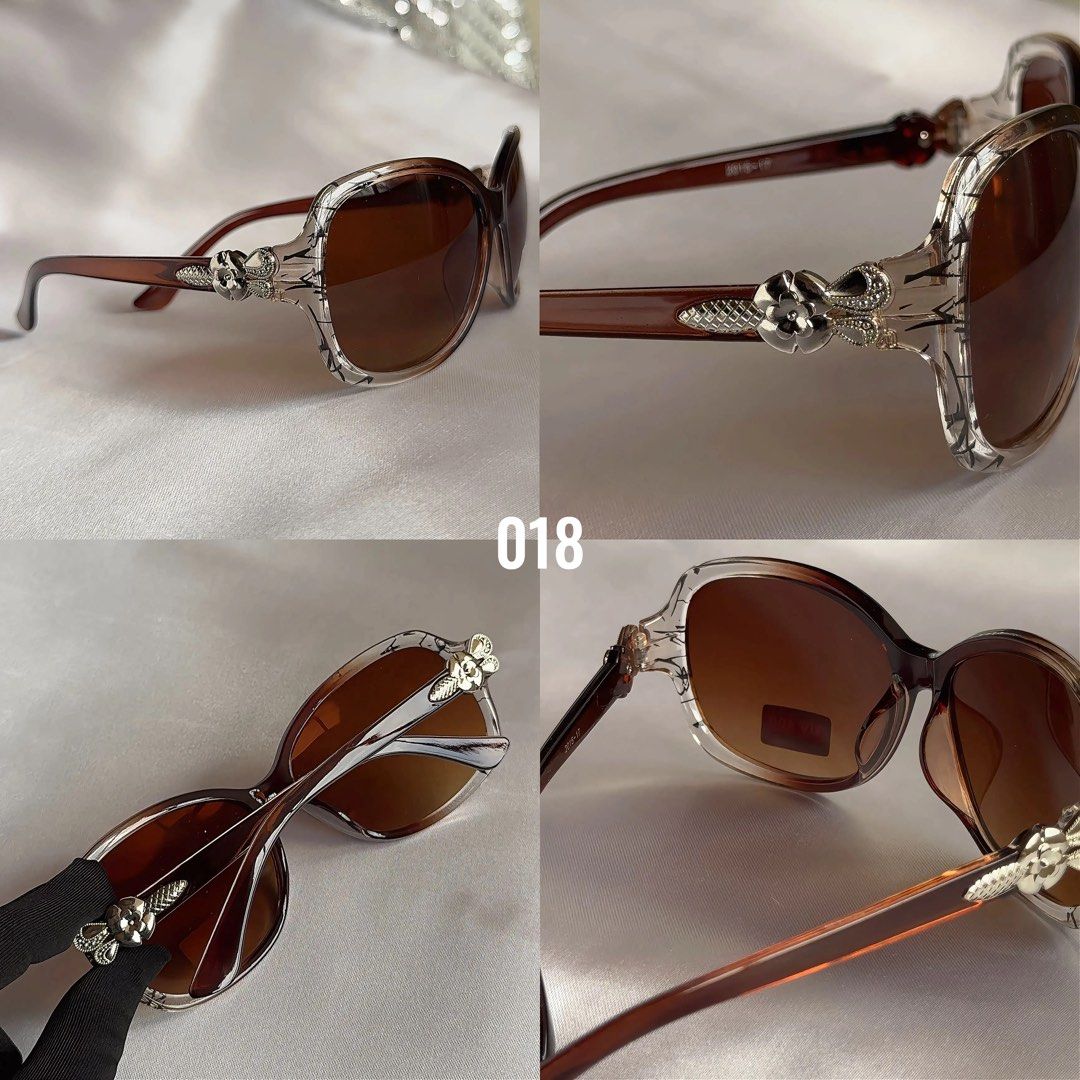 Y2K-Inspired Sunnies (5/8) (Category: Sunglasses & Eyewear) located in Davao. Submitted by _iconculture (Listing ID 1462065531, Image 3). Description: AVAILABLE • Y2K-Inspired sunnies (5/8) 017 *minimal hairline scratch front part Mine ₱595 018, 019, 020 Mine ₱699 + code 🩵 ₱100 OFF 🩵 🇹🇭 Source Brand new Inclusions: box + drawstring pouch + microfiber cleaning cloth 🩵 Please read our shop guidelines in our highlights before purchasing. @_icon