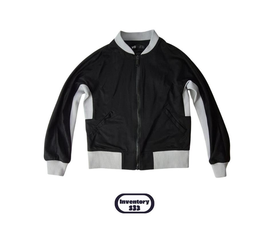Y-3 Adidas Bomber Jacket Black Grey (Category: Coats, Jackets and Outerwear) located in Taguig. Submitted by regimennn (Listing ID 1462163150, Image 1). Description: - Y-3 Adidas Bomber Jacket Ribber Contrast Jacket Dimensions: 21 x 25.