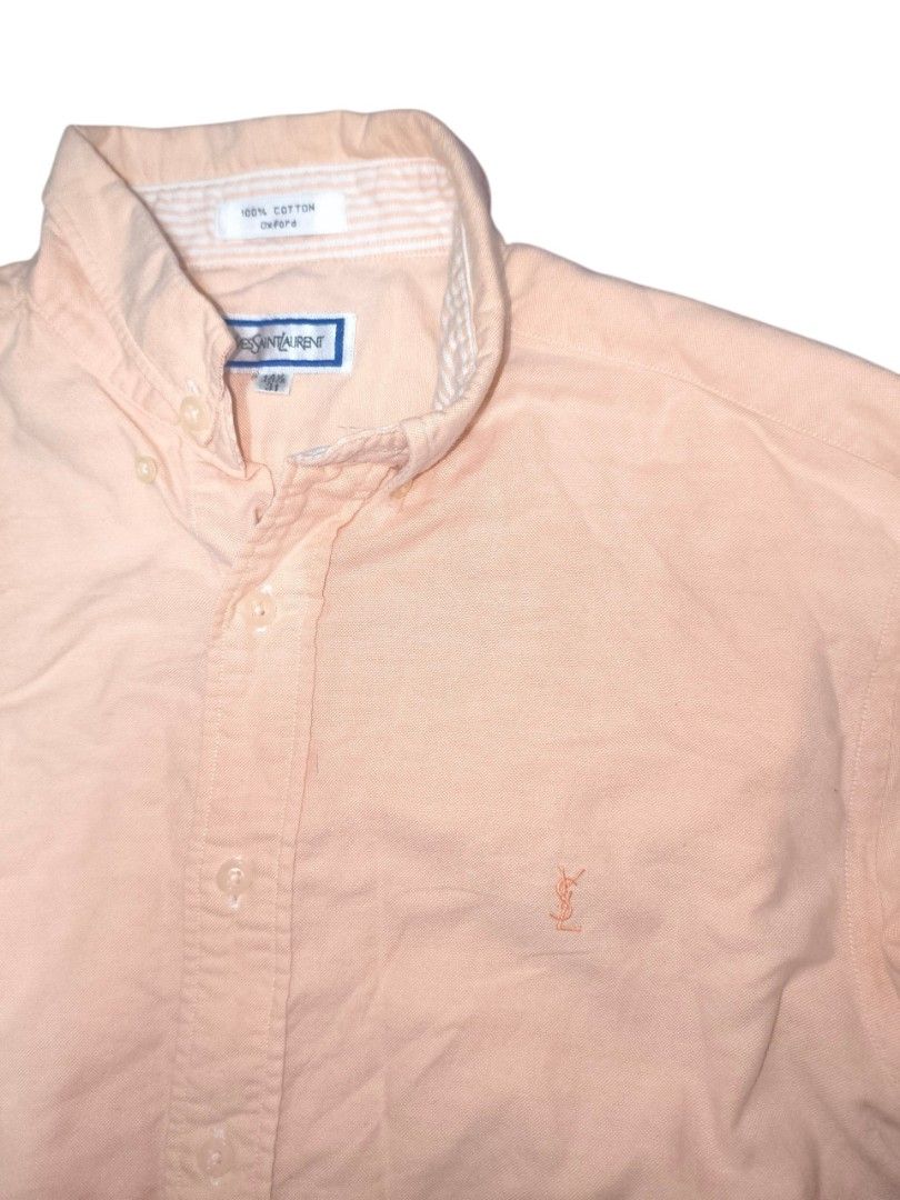 YSL POLO LIGHT PEACH (Category: Tshirts & Polo Shirts ) located in Manila. Submitted by matte_white (Listing ID 1462196024, Image 2). Description: sleeve 31.5 length 26 width 18 .