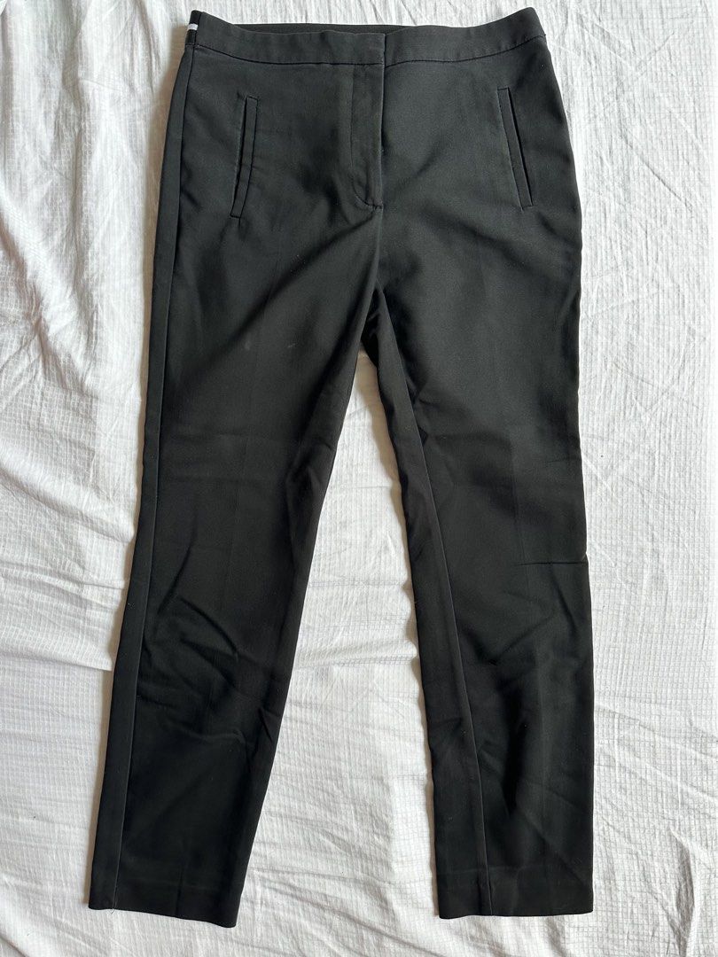 Zara Basic Black Trousers Elastic Waistband (Category: Other Bottoms) located in Manila. Submitted by nfcloset_ (Listing ID 1462167797, Image 1). Description: - Zara Basic black trousers - Comfortable elastic waistband at the back - Classic straight leg cut - Two front and two back pockets - Versatile for work or casual wear - Easy to style with any top.