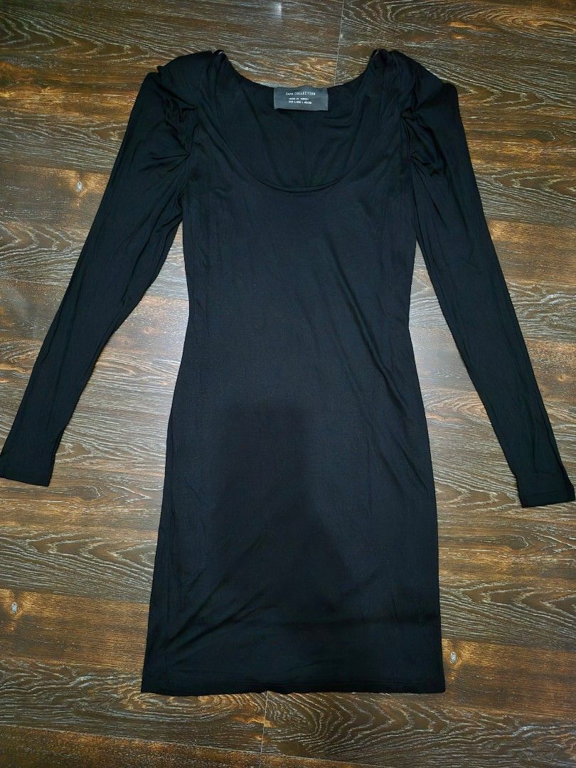 Zara Black Bodycon Dress (Category: Dresses) located in Santa Cruz. Submitted by deenem (Listing ID 1462088062, Image 2). Description: Bust:34-36 Lenght:36.