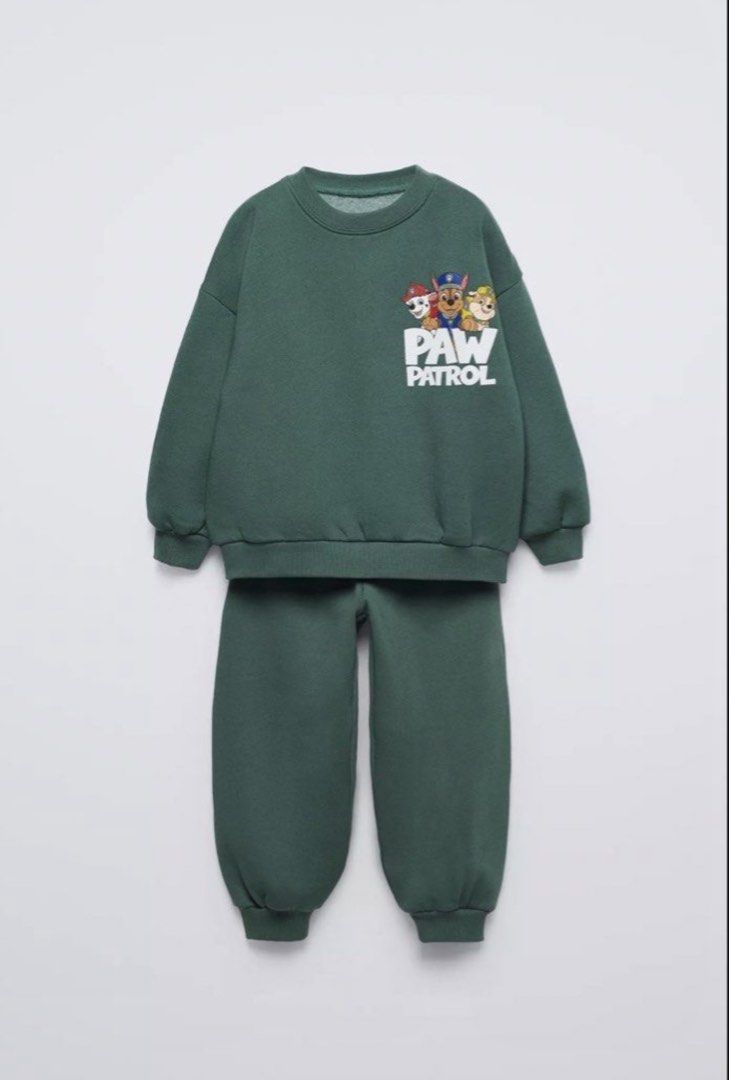Zara paw patrol jogger set BNWT (Category: Babies & Kids Fashion) located in Manila. Submitted by ourburstingwardrobe_ (Listing ID 1462065878, Image 1). Description: Size 5 Bnwt.