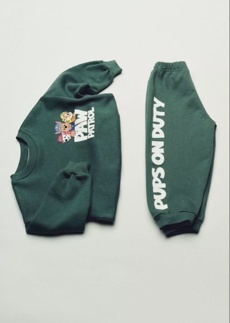 Zara paw patrol jogger set BNWT (Category: Babies & Kids Fashion) located in Manila. Submitted by ourburstingwardrobe_ (Listing ID 1462065878, Image 2). Description: Size 5 Bnwt.