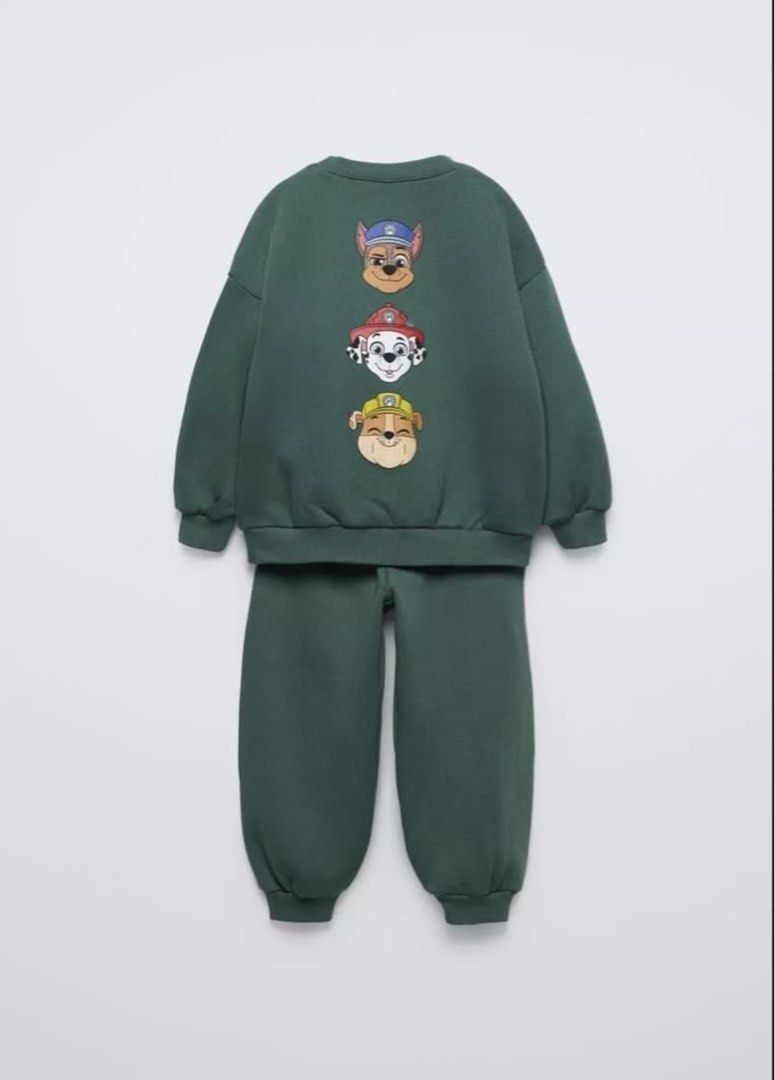 Zara paw patrol jogger set BNWT (Category: Babies & Kids Fashion) located in Manila. Submitted by ourburstingwardrobe_ (Listing ID 1462065878, Image 3). Description: Size 5 Bnwt.