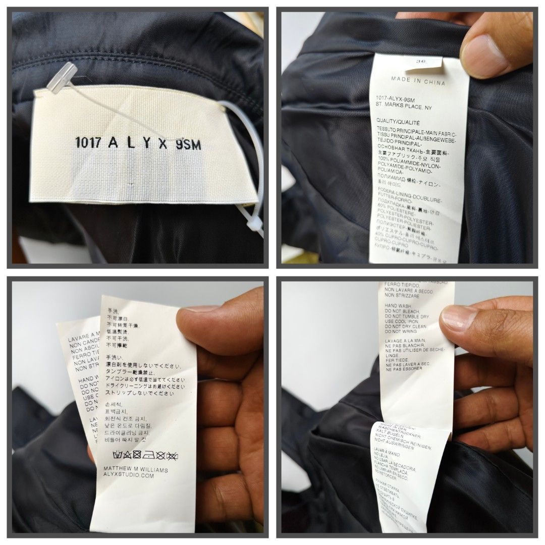 1017 ALYX 9SM jacket (Category: Coats, Jackets and Outerwear) located in Baguio. Submitted by archival_thrifted.ph. (Listing ID 1462310313, Image 3). Description: FOR SALE ‼️ .1017 ALYX 9SM FOR WOMENS .EXCELLENT CONDITION .SIZE 36 ON TAG .PHP 5200 PLUS SF .❌❌ COP/COD .MOP GCASH .COURIER J&T .BAGUIO AREA .DM FOR SURE BUYER TY.
