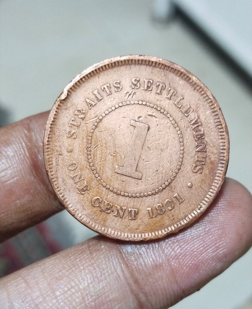 1891 Victoria 1c Straits settlements (Category: Currency) located in Manila. Submitted by bjie2700446238 (Listing ID 1462432856, Image 2). Description: .