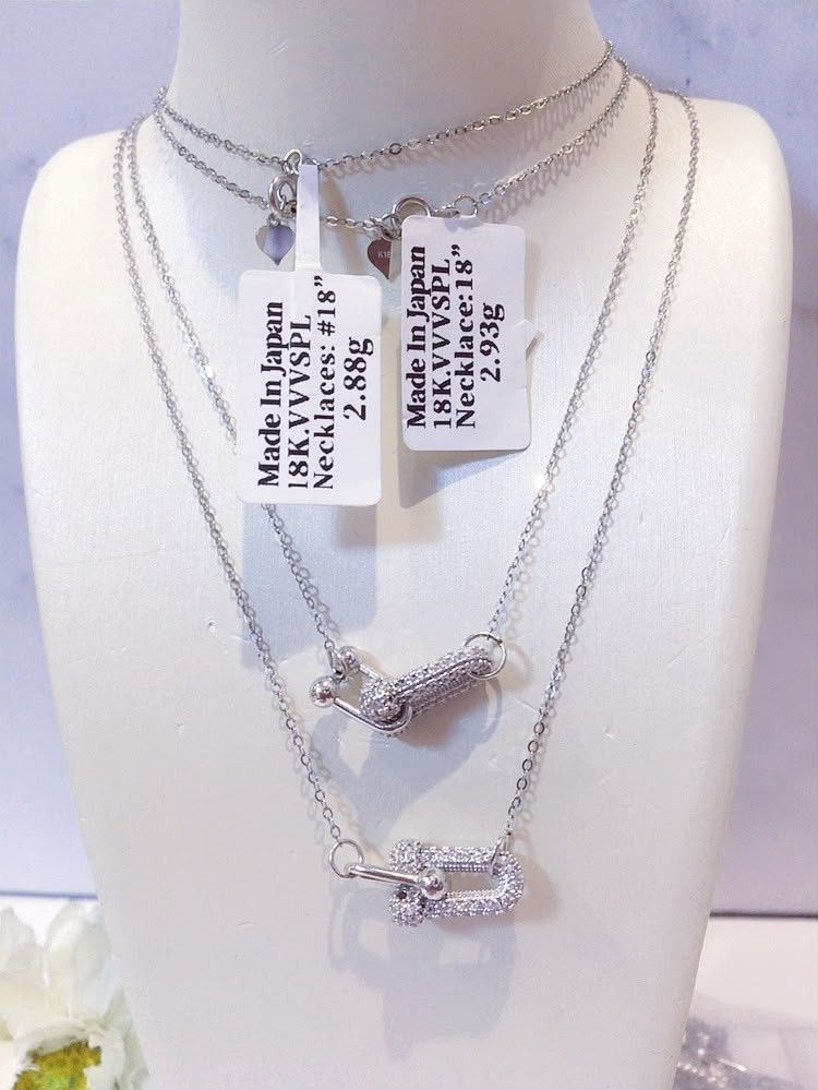 18k wg/twotone hw necklace (Category: Necklaces) located in Manila. Submitted by luxesparks (Listing ID 1462382521, Image 3). Description: .