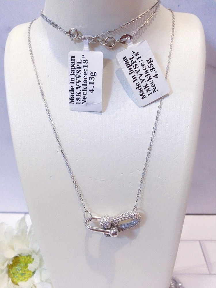 18k wg/twotone hw necklace (Category: Necklaces) located in Manila. Submitted by luxesparks (Listing ID 1462382521, Image 1). Description: .
