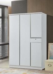 2055 Sleek White Three-door Wardrobe Cabinet Single Locking Drawer (Category: Shelves, Cabinets & Racks) located in Manila. Submitted by namirkahal (Listing ID 1462288945, Image 1). Description: Our business helps companies design productive environments through: - Modular Workstations & Office Cubicles - Ergonomic Office Chairs (Task chair, Executive chairs) - Conference & Executive tables - Customized Office Storage & Filing Cabinets We offer f