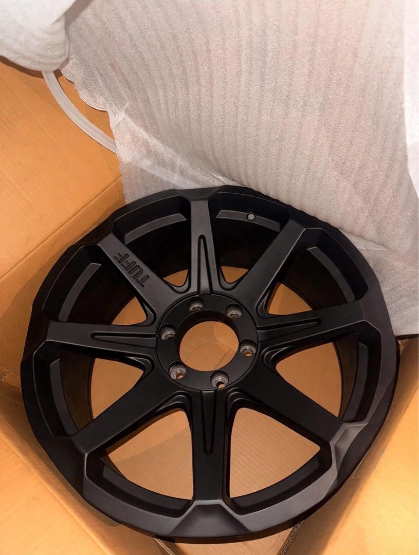 20s Tuff T05 Matte Blac Mags (Category: Mags and Tires) located in Lipa City. Submitted by 6_feet_under (Listing ID 1462352082, Image 1). Description: 20s TUFF T05 Matte Black with center cap 20x9 6x139.7 28,500 nego.