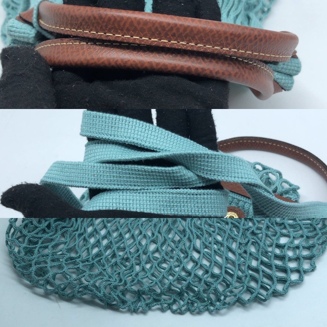 267008966 LONGCHAMP BAG MEDIUM KNIT BLUE (Category: Luxury Bags & Wallets) located in Taguig. Submitted by ecoring.ph (Listing ID 1462281026, Image 3). Description: ◆CONDITION: AB ◆DESCRIPTIONS: (Other defects/info:) The flap and top handle of the bag have minimal scratches and press marks. The rubber lining of the bag has a minor crack. Overall, the bag remains in good, new condition. ◆SIZE: ⁎WIDTH: 34cm. (approximately only) *HEIGHT: 30cm. (app