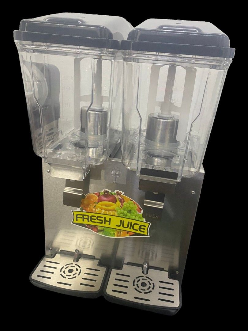 2-Tank Fresh Juice Dispenser Machine (Category: Other Home Appliances) located in Pasig City. Submitted by rei_inc (Listing ID 1462371064, Image 3). Description: - Serve chilled beverages with ease using this 2-tank juice dispenser. - Durable stainless steel body for longevity. - Clear plastic tanks allow for attractive product display. - Includes a convenient drip tray to minimize mess. - Ideal for parties, events, cafes, and restaurants. - heav