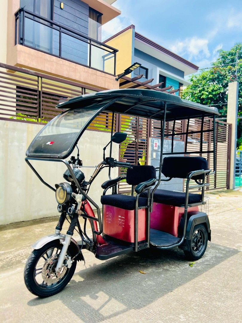 3 WHEELS EBIKE FOR SALE (Category: Motorbikes for Sale) located in Manila. Submitted by wzulaybar95723 (Listing ID 1462396686, Image 1). Description: NWOW Premium 3-Wheel Ebike LIFETIME Free Service to any Nwow Branch Complete Papers ‼️ NO ISSUE‼️ Strong Battery Malakas humatak kahit puno ang sakay 3 pax po kasya maluwag Stainless Basket Sakto pangCargo Palengke or School Service Makapal pa mga gulong Gumagana lahat ng ilaw Disc Brake Front and R