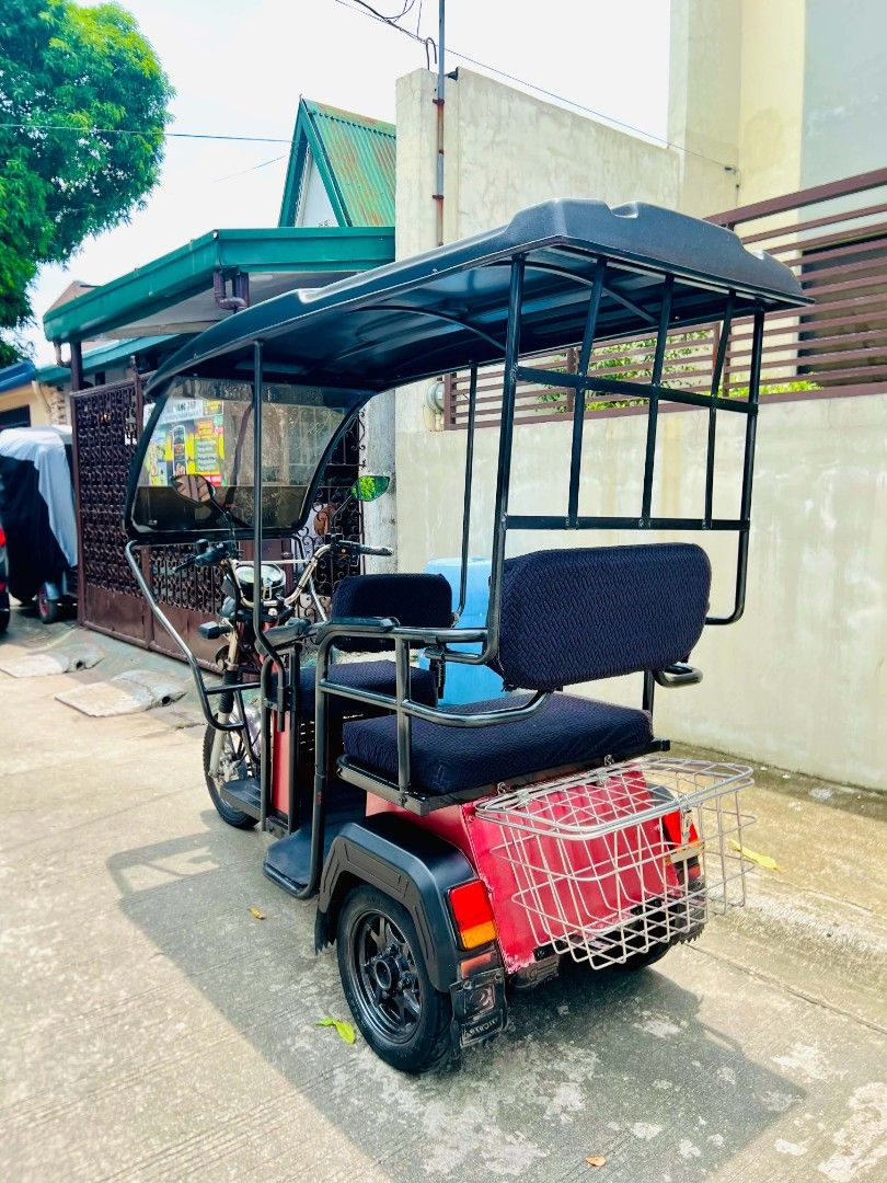 3 WHEELS EBIKE FOR SALE (Category: Motorbikes for Sale) located in Manila. Submitted by wzulaybar95723 (Listing ID 1462396686, Image 3). Description: NWOW Premium 3-Wheel Ebike LIFETIME Free Service to any Nwow Branch Complete Papers ‼️ NO ISSUE‼️ Strong Battery Malakas humatak kahit puno ang sakay 3 pax po kasya maluwag Stainless Basket Sakto pangCargo Palengke or School Service Makapal pa mga gulong Gumagana lahat ng ilaw Disc Brake Front and R