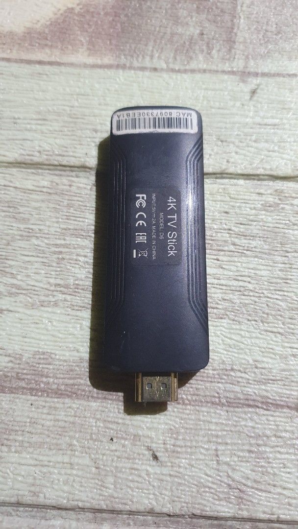 4K TV Stick Model D6 HDMI Dongle (Category: TV Parts & Accessories) located in Cebu City. Submitted by gelmarbrig15075 (Listing ID 1462435168, Image 3). Description: - Model D6 4K TV Stick - Plugs directly into your TV's HDMI port - Supports brilliant 4K resolution - Powered conveniently via USB - Stream your favorite content easily - Ideal for upgrading older or non-smart TVs.