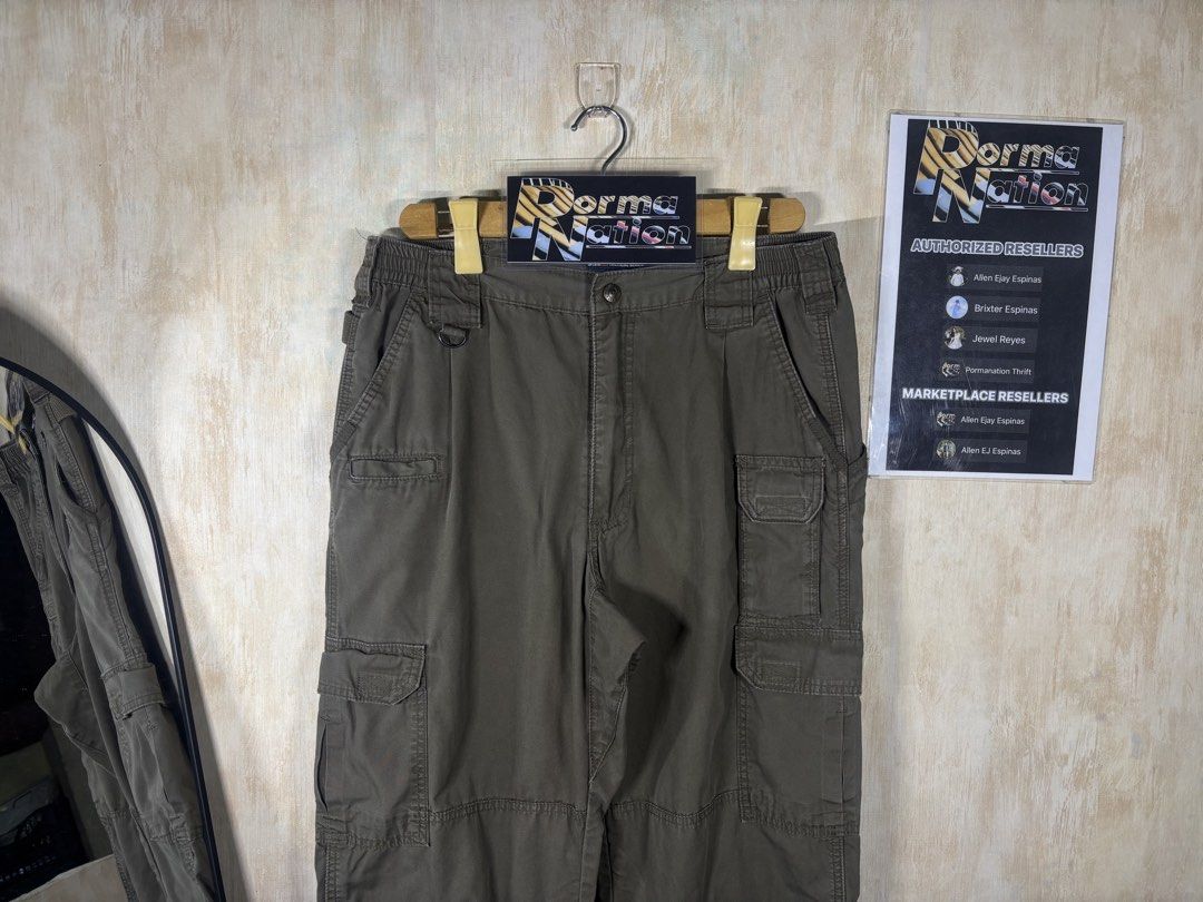 5.11 TACTICAL PANTS (Category: Chinos) located in Cabuyao City. Submitted by pormanation-thrift-store (Listing ID 1462297524, Image 3). Description: 5.11 TACTICAL PANTS Condition: GOOD Color rate: 9/10 Size: 34 Dimes: 32”-34”Wx39.5L Issue: NONE‼️ Price: 1500.