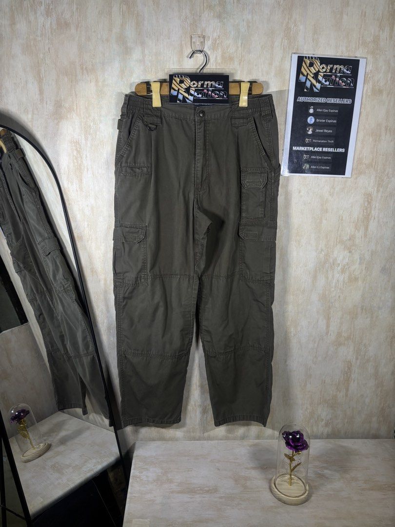 5.11 TACTICAL PANTS (Category: Chinos) located in Cabuyao City. Submitted by pormanation-thrift-store (Listing ID 1462297524, Image 1). Description: 5.11 TACTICAL PANTS Condition: GOOD Color rate: 9/10 Size: 34 Dimes: 32”-34”Wx39.5L Issue: NONE‼️ Price: 1500.