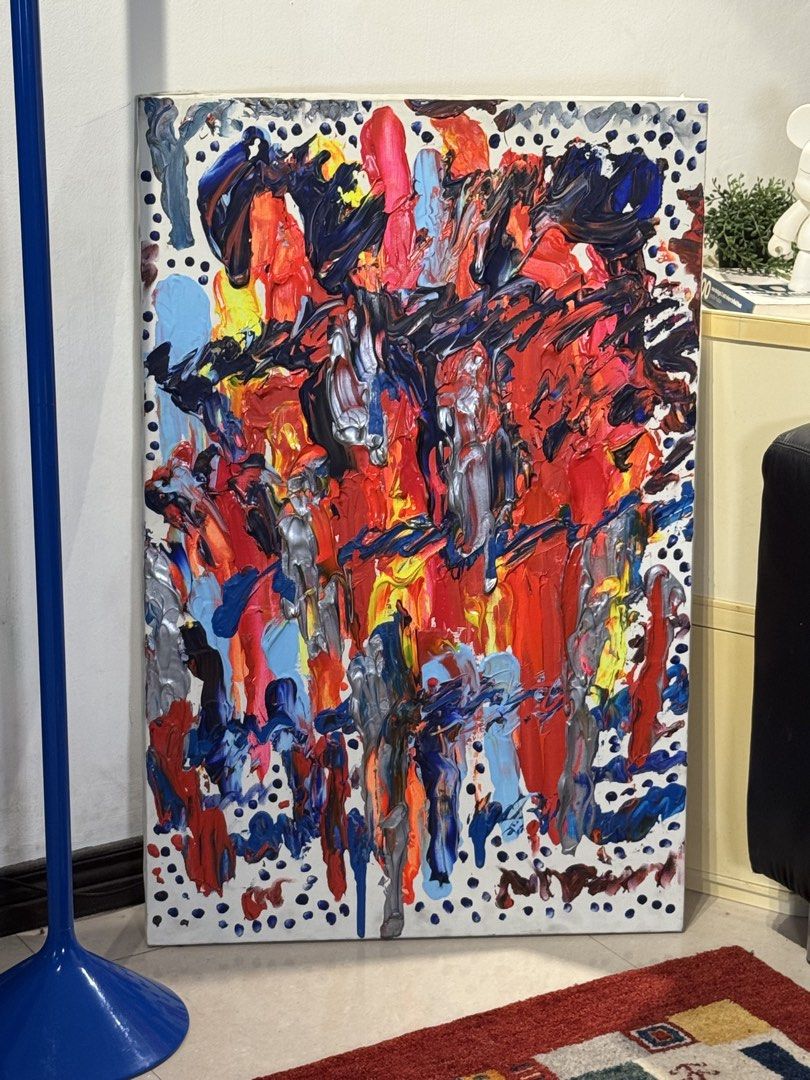 abstract expressionist painting (Category: Wall Decor) located in Bulacan. Submitted by rock_off.thriftshop.ph (Listing ID 1462293335, Image 3). Description: .