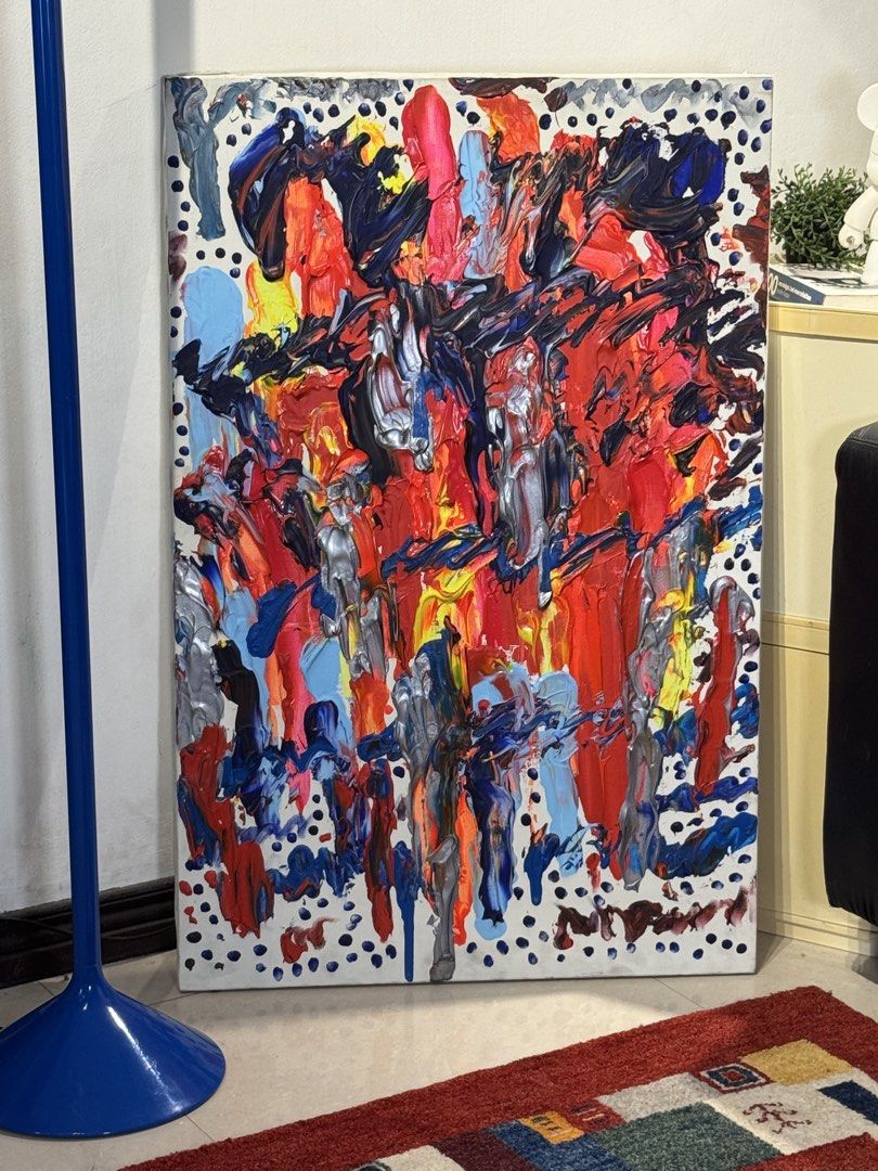 abstract expressionist painting (Category: Wall Decor) located in Bulacan. Submitted by rock_off.thriftshop.ph (Listing ID 1462293335, Image 1). Description: .