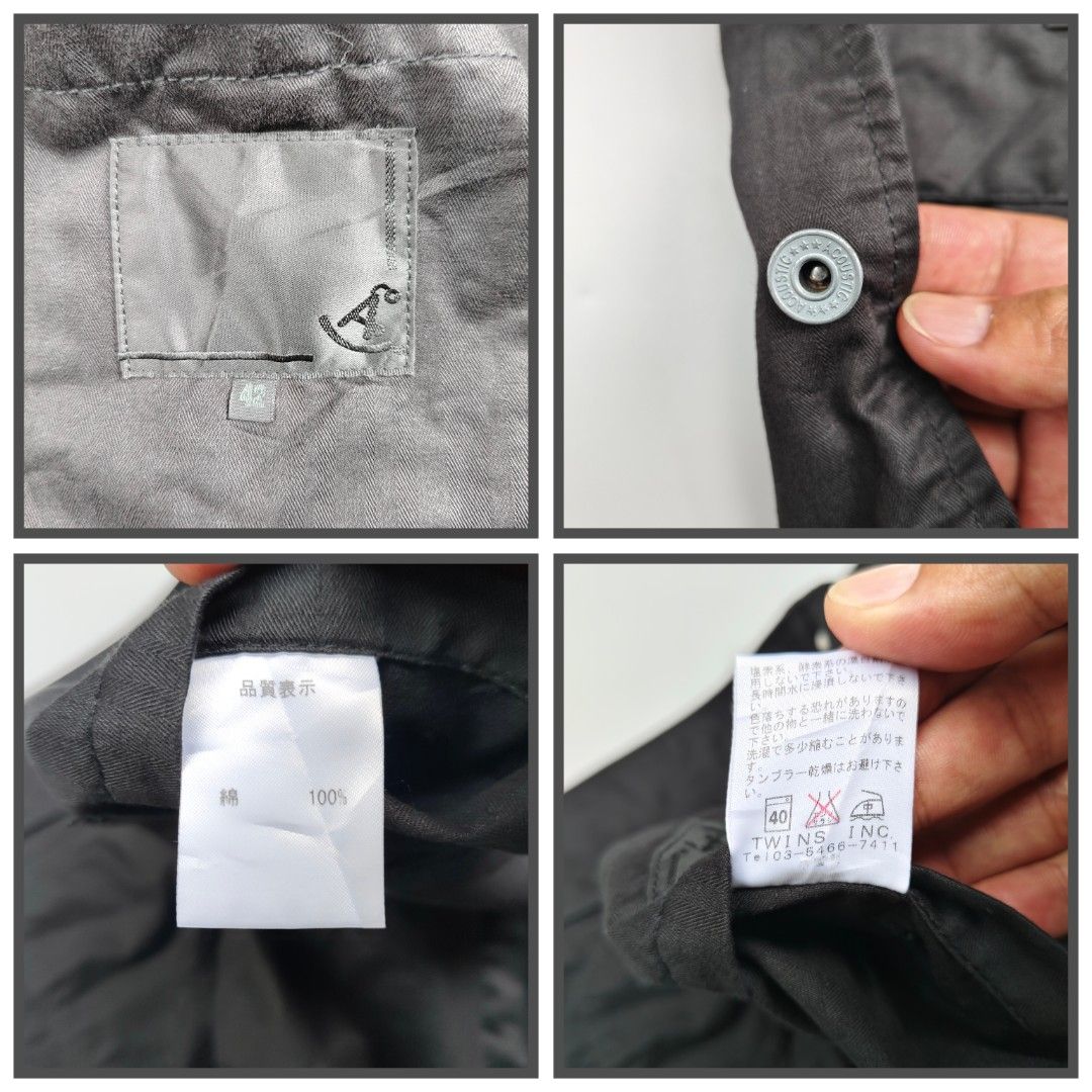 Acoustic twins inc. mens (Category: Coats, Jackets and Outerwear) located in Baguio. Submitted by archival_thrifted.ph. (Listing ID 1462302764, Image 3). Description: FOR SALE ‼️ .ACOUSTIC TWINS INC. FOR MENS .EXCELLENT CONDITION .SIZE 42 ON TAG .PHP 880 PLUS SF .❌❌ COP/COD .MOP GCASH .COURIER J&T .BAGUIO AREA .DM FOR SURE BUYER TY.