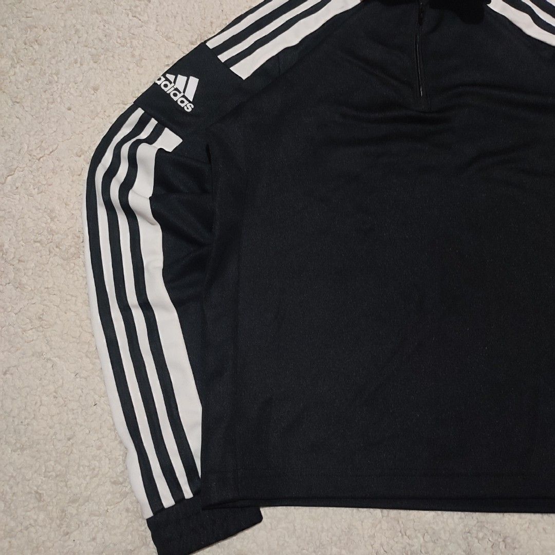 Adidas AEROREADY 1/4 Zip Track Jacket (Category: Coats, Jackets and Outerwear) located in Manila. Submitted by anthonyg01 (Listing ID 1462354510, Image 3). Description: Length: 24.5 inches Width: 18 inches Price: 400 pesos Condition: 9.3/10 Issues: last photo PM if interested or for inquiries Meetups within MANILA only Can do shipping at buyers expense.