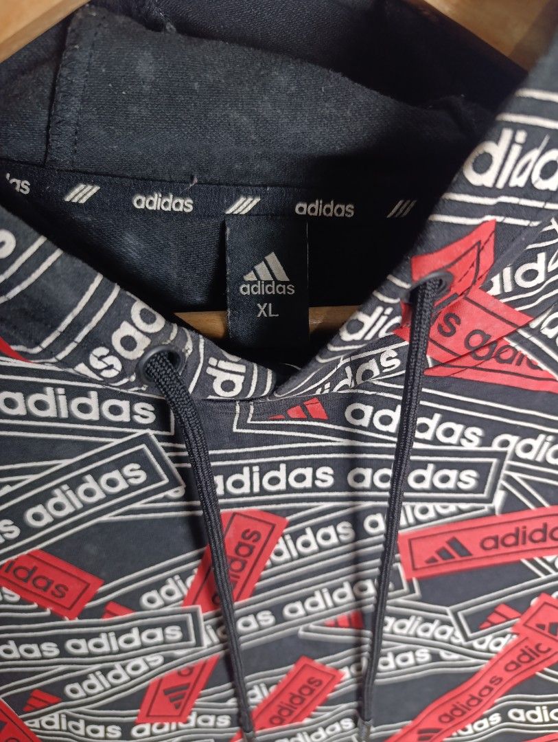 Adidas All Over Print Hoodie (Category: Hoodies) located in Magalang. Submitted by acethriftonlineshop (Listing ID 1462432108, Image 2). Description: Adidas All Over Print (AOP) Pull Over Hoodie Dimension: 21 x 27 Size: L Price: 499.