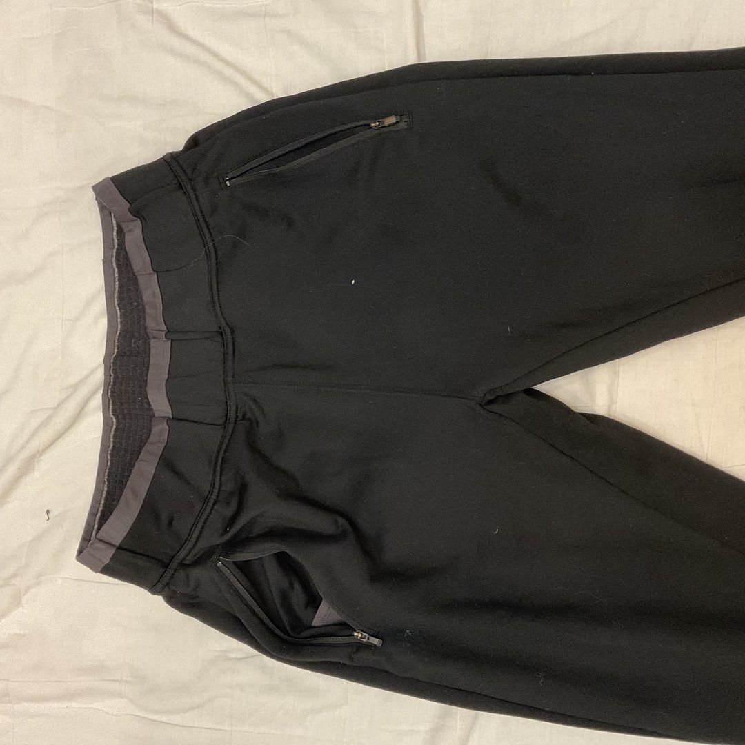 Adidas Black Jogger Pants Medium (Category: Joggers) located in Las Pinas. Submitted by jhoyiii (Listing ID 1462403815, Image 3). Description: - Black Adidas Jogger Pants - Size: Medium - Waist: Fits 30-36 inches - Length: 37 inches - Features: Zippered pockets (both sides), elastic waistband with drawstring, ankle zippers - Ideal for: Workouts or casual wear.