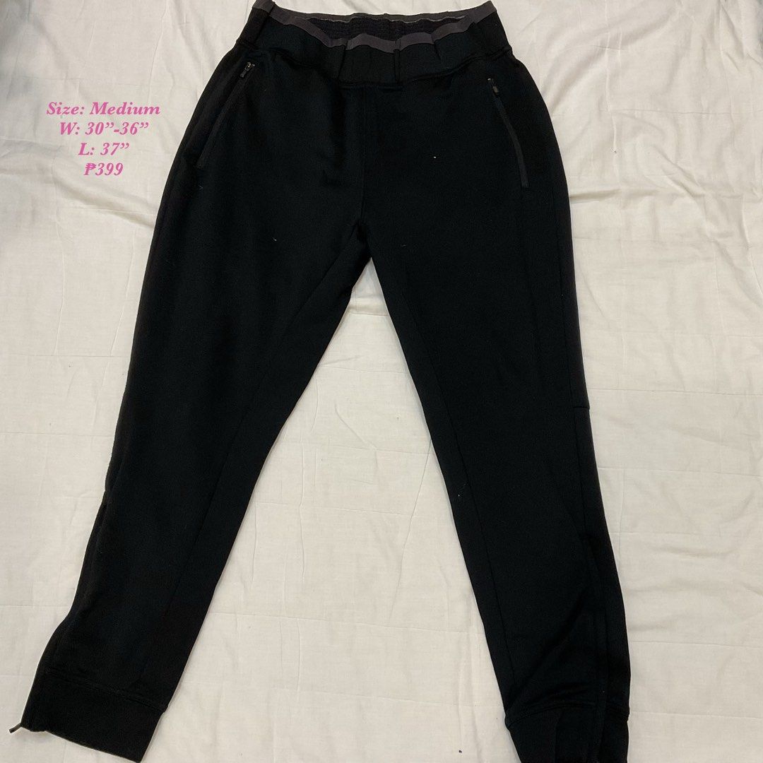 Adidas Black Jogger Pants Medium (Category: Joggers) located in Las Pinas. Submitted by jhoyiii (Listing ID 1462403815, Image 1). Description: - Black Adidas Jogger Pants - Size: Medium - Waist: Fits 30-36 inches - Length: 37 inches - Features: Zippered pockets (both sides), elastic waistband with drawstring, ankle zippers - Ideal for: Workouts or casual wear.