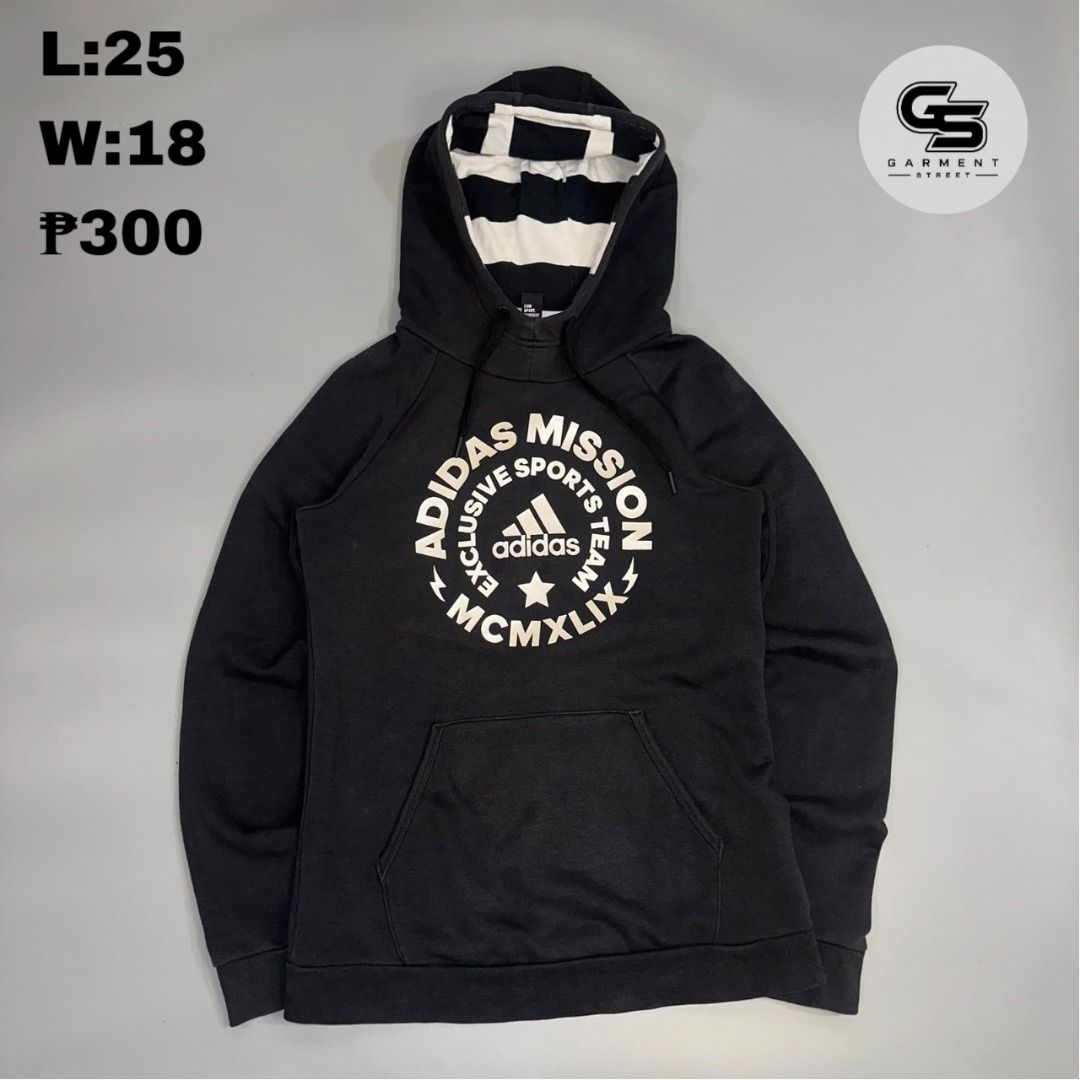 Adidas “Mission Sports Team” Jacket (Category: Hoodies) located in Batangas. Submitted by garment_street (Listing ID 1462329238, Image 1). Description: Adidas “Mission Sports Team” Jacket ✔️Good condition 💰 Payment first 📦 Shipping fee: Buyer’s responsibility. 📩DM us to claim yours. *Used item. Please manage expectations. Minor flaws, color differences, or need for washing may apply. DM for questions..