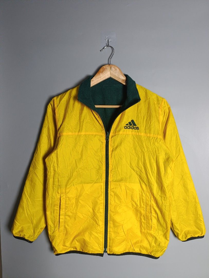 Adidas Reversible Fleece Jacket Green Yellow (Category: Coats, Jackets and Outerwear) located in Magalang. Submitted by acethriftonlineshop (Listing ID 1462431421, Image 3). Description: Vintage Adidas Reversible Fleece Track Jacket Dimension: 20 x 25 Size: S-M Price: 899.