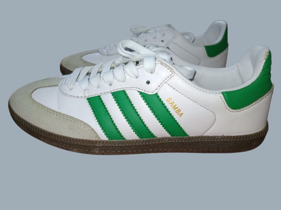 Adidas Samba OG (White/Green (Category: Sneakers) located in Nagcarlan. Submitted by retirorene36960 (Listing ID 1462302156, Image 3). Description: PSG OUT PAYMENT FIRST UNLI VC NO COD PAYMENT G CASH LOCATION NAGCARLAN LAGUNA.