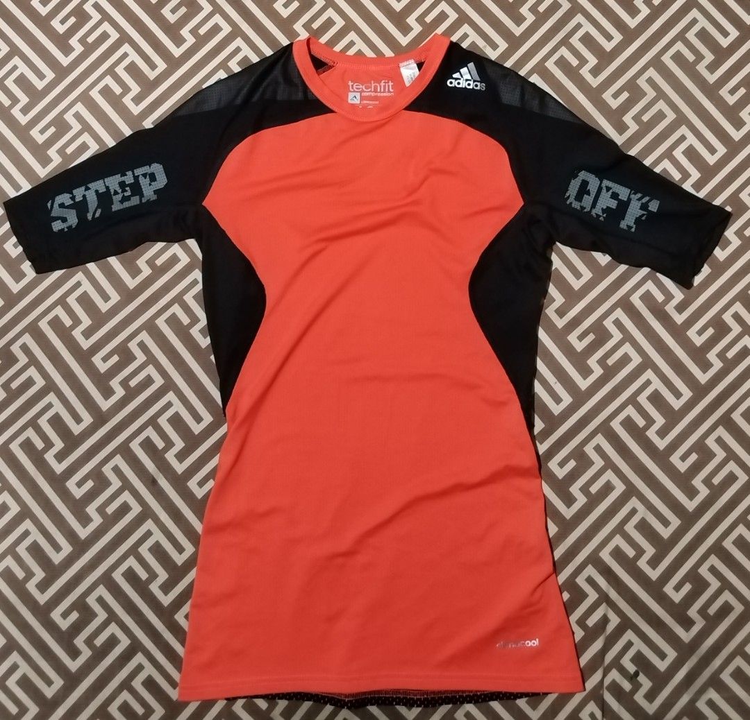 ADIDAS TECHFIT COMPRESSION TEE (Category: Activewear) located in Veruela. Submitted by ivytalibo62410 (Listing ID 1462364212, Image 1). Description: ADIDAS TECHFIT COMPRESSION TEE Size Large 16 Strech x 26 on tape Like new condition No issues 349 + Shipping fee 🚘 LOC. Veruela AGUSAN DEL SUR 📍.