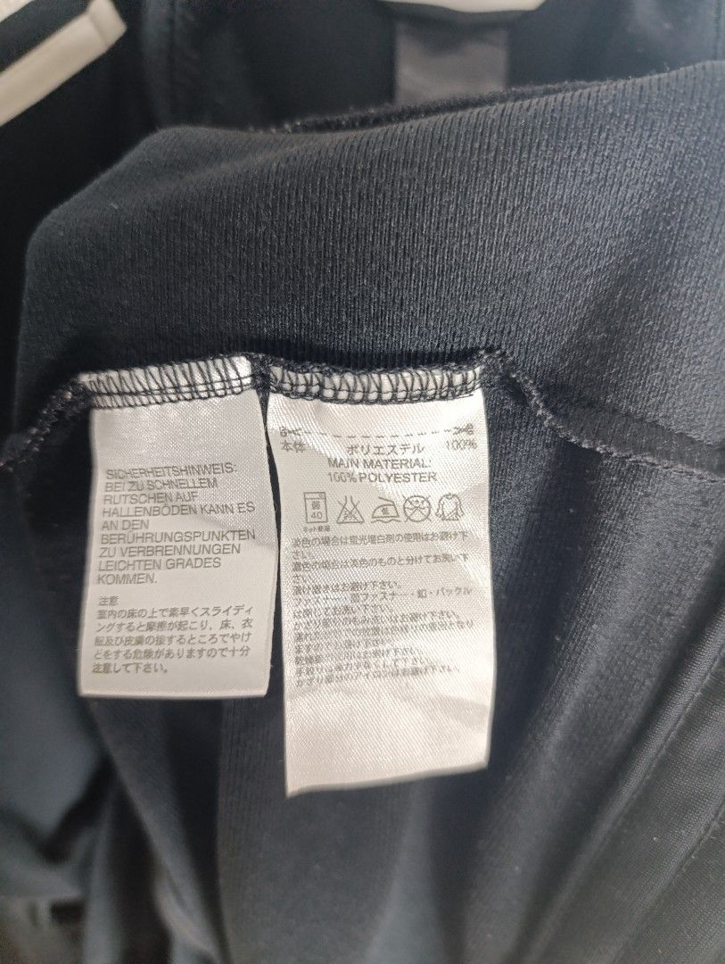Adidas Track Jacket Black White Stripes (Category: Coats, Jackets and Outerwear) located in Magalang. Submitted by acethriftonlineshop (Listing ID 1462431612, Image 3). Description: Adidas Full-Zip Track Jacket Dimension: 23 x 29 Size: L-XXL Price: 649.